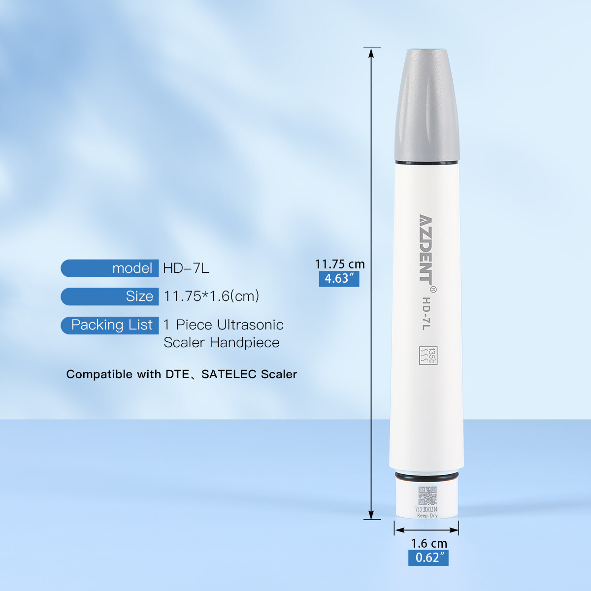 Dental Ultrasonic Piezo Scaler Handpiece LED Fit Woodpecker/EMS/SATELEC 135°
