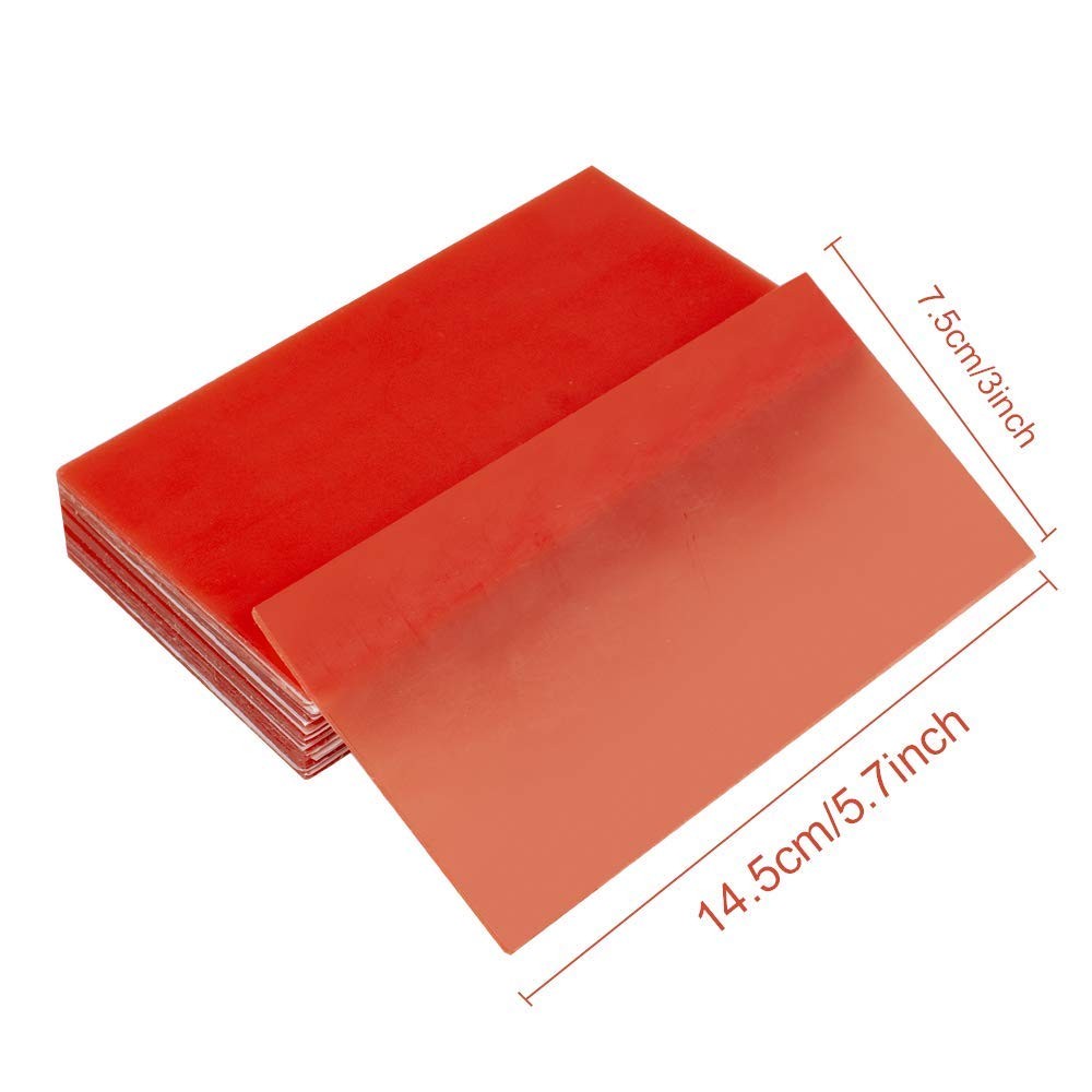 Lab Base Plate Red Utility Wax Sheets for Dental Use 1 Count (Pack of 20)