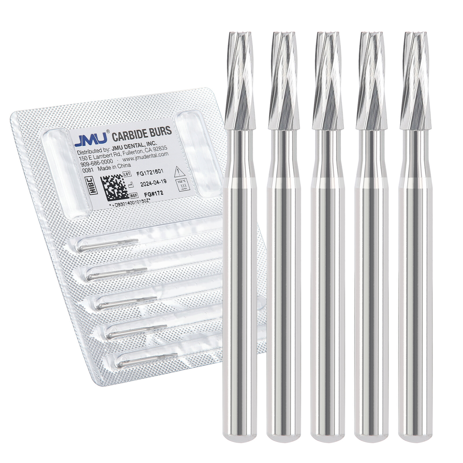 JMU Dental Carbide Burs Taper Fissure FG 169L 170 171 172
