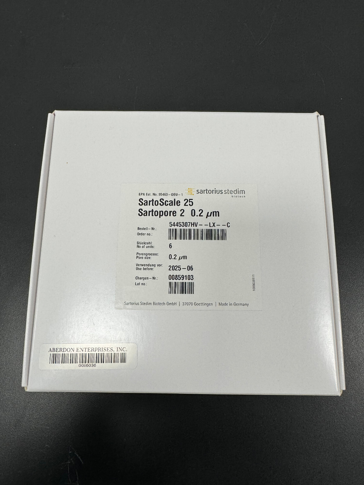 Sartorius SartoScale 25 Sartopore 2, 0.2 um 5445307HV–LX–C, 4 units, #16036