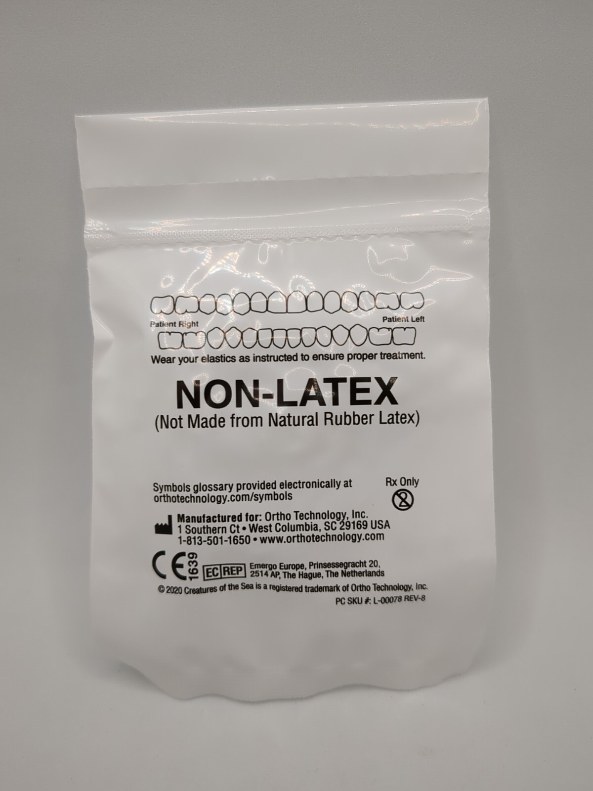 Ortho Technology Elastic Bands Medium 1/4″ Latex Free, Seal 4.5oz One Pack Bag