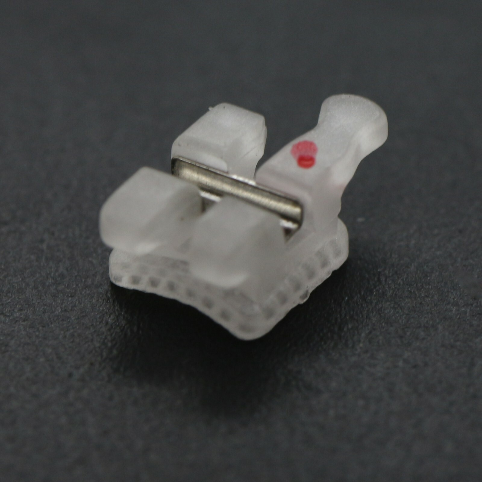 Orthodontic Ceramic Brackets w/Metal Slot 022 018 Roth MBT 3 Hook Braces Clarity