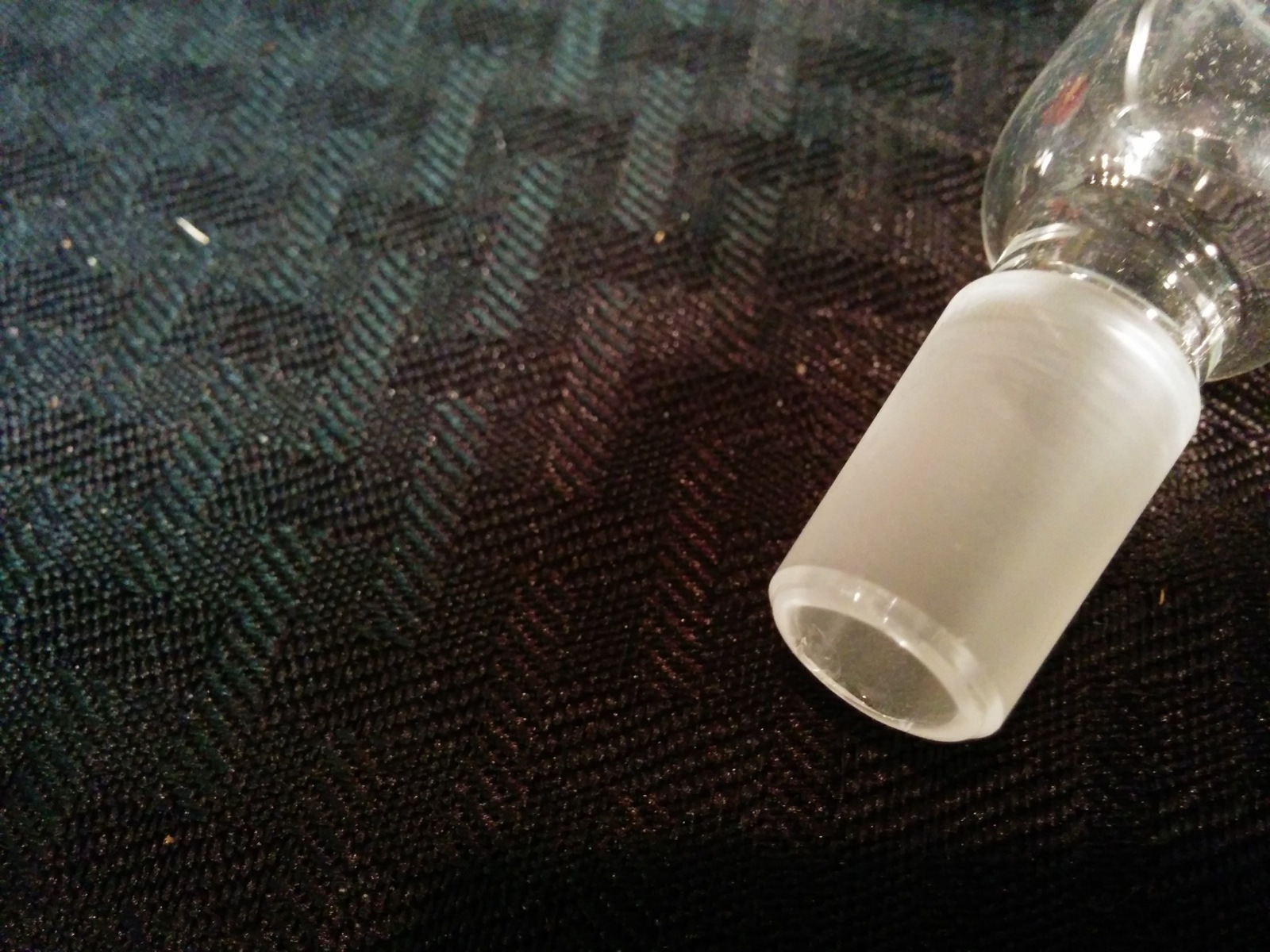 CHEMGLASS Glass #1 Top Pluro Stopper Vacuum Filtration Adapter 14/20 Inner Joint