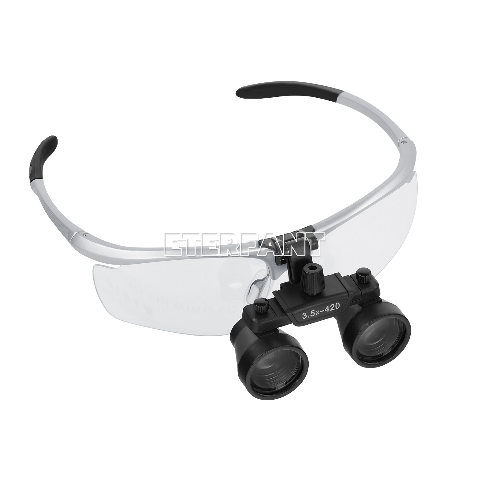 ETERFANT Dental Surgical Binocular Magnifier Loupes High-Definition 3.5X Silver