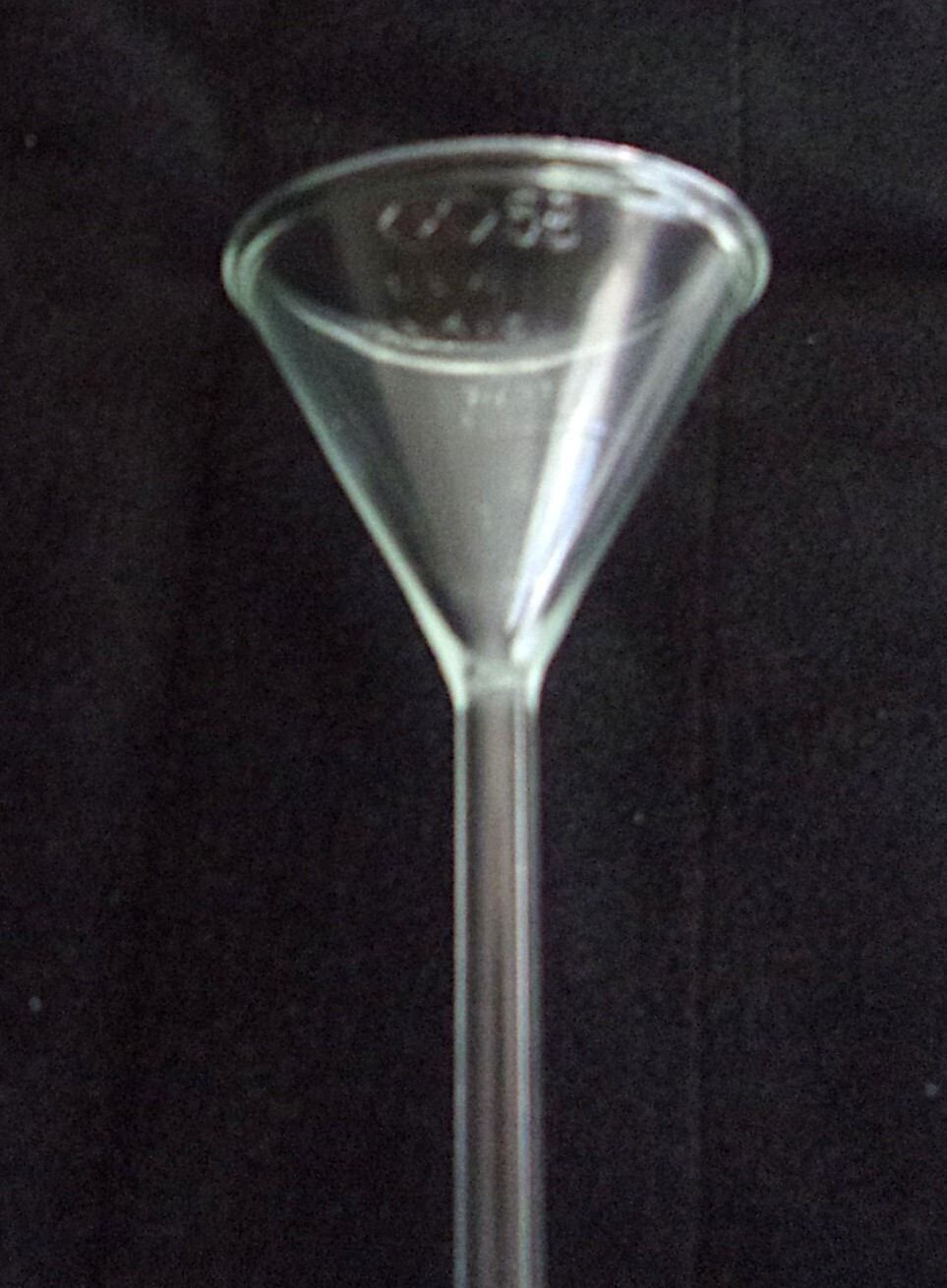 Kimax #58 Glass 58° Angle 40mm Dia 7.5 Long Stem Filling Filtering Funnel