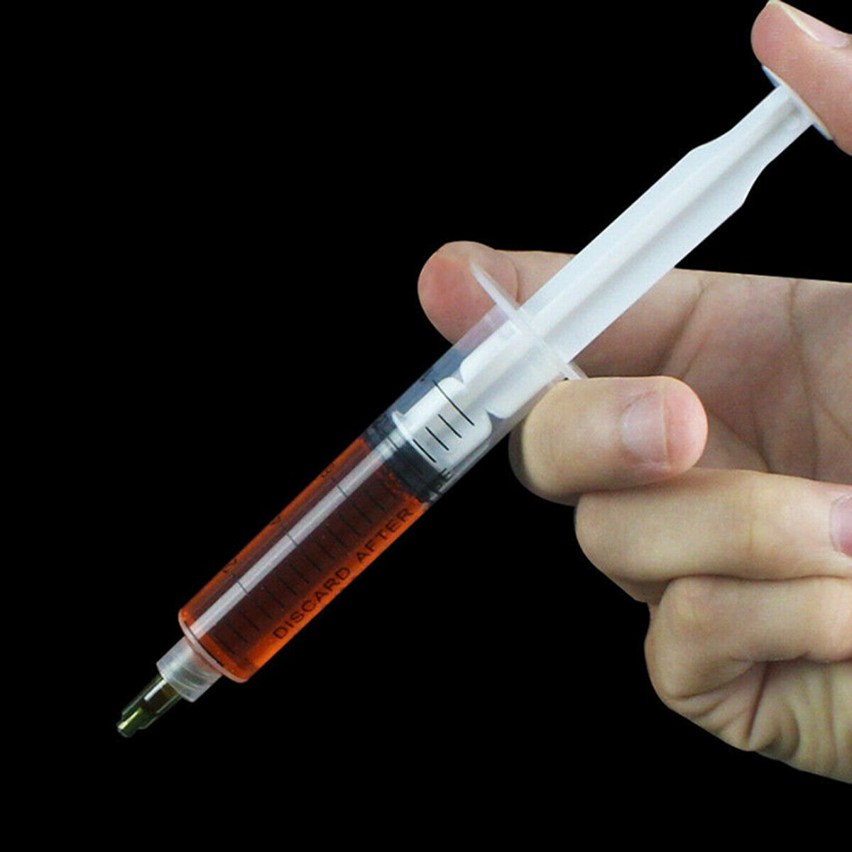20Pcs Pack 1ml 3ml 5ml 10ml Disposable Work Drum Blunt Tip + Caps 4 Sizes