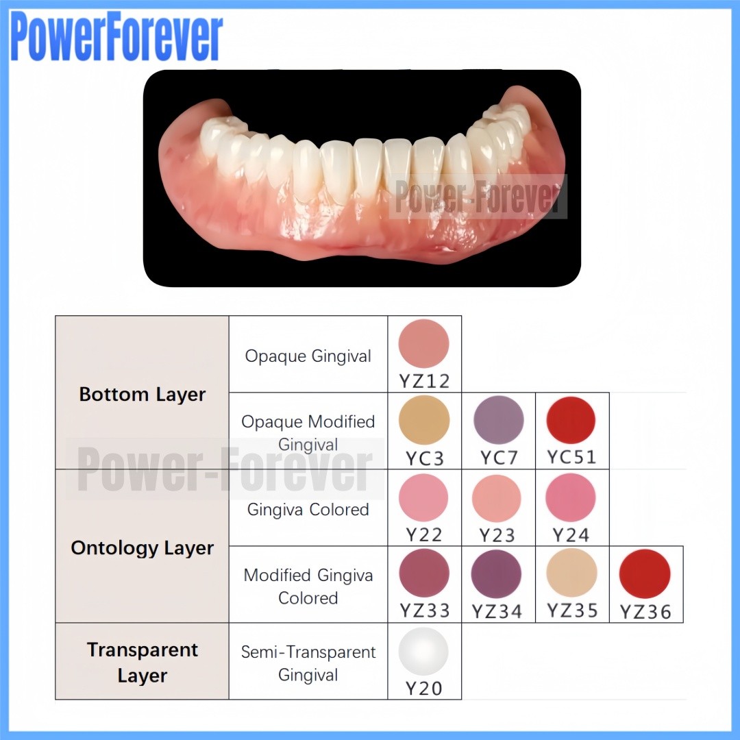 Dental Gingiva Resin Beautiful Gum Composite 3D Aesthetic Light Cure Pink Color