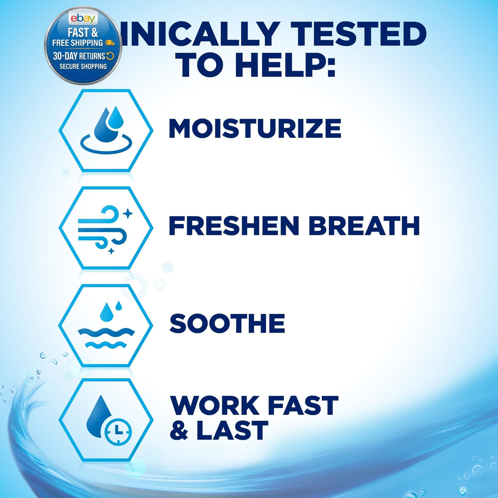 Dry Mouth Spray and Moisturizing Gel, 1 Kit | Dry Mouth Management, Medicare Adv