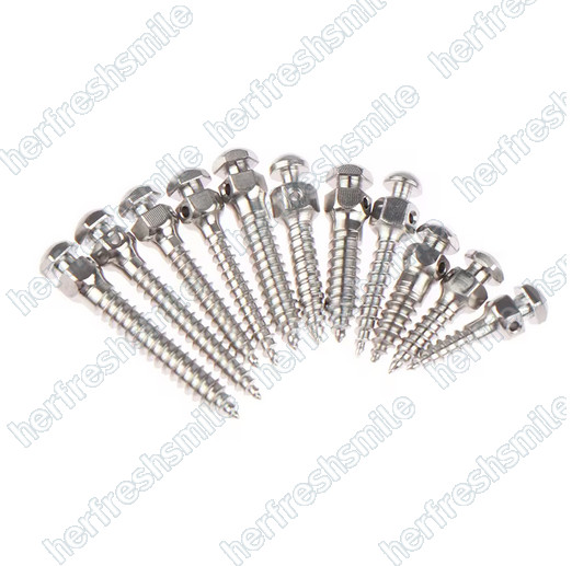 10Pcs Dental Mini Implant Micro Screws Titanium TC4 Screw TAS Anchorage 14 Sizes