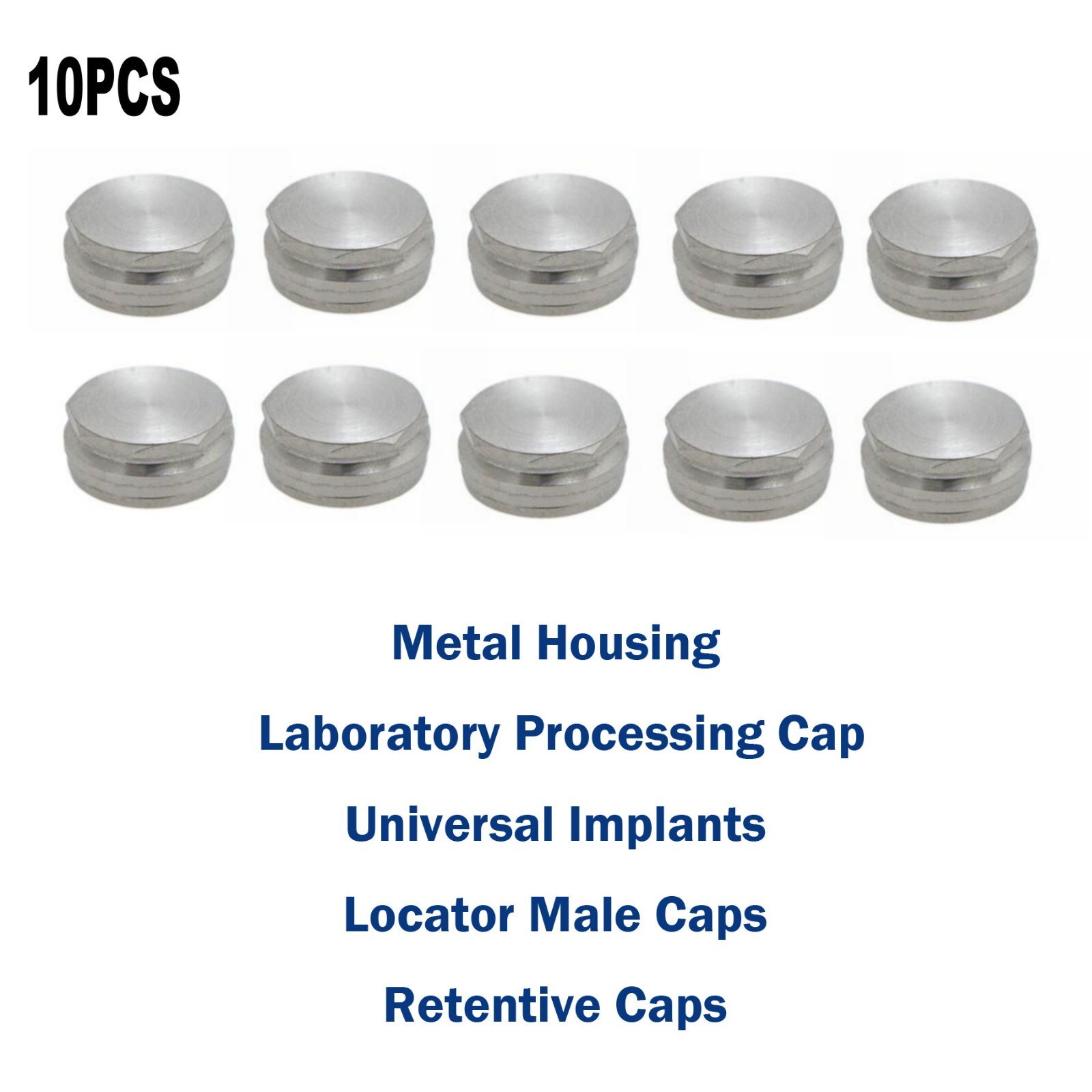 Dental Strong Retentive Caps Overdenture Metal Housing Attachments Abutments