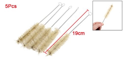 uxcell 5Pcs 19cm Long Chemistry Test Tube Bottle Measurements Cleaning Tool Brus