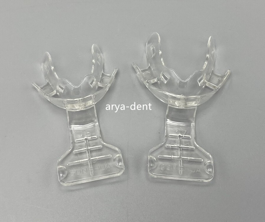 Plastic Dental Impression Trays Frame Cut Back Edentulous Jaw Sterilize 135℃