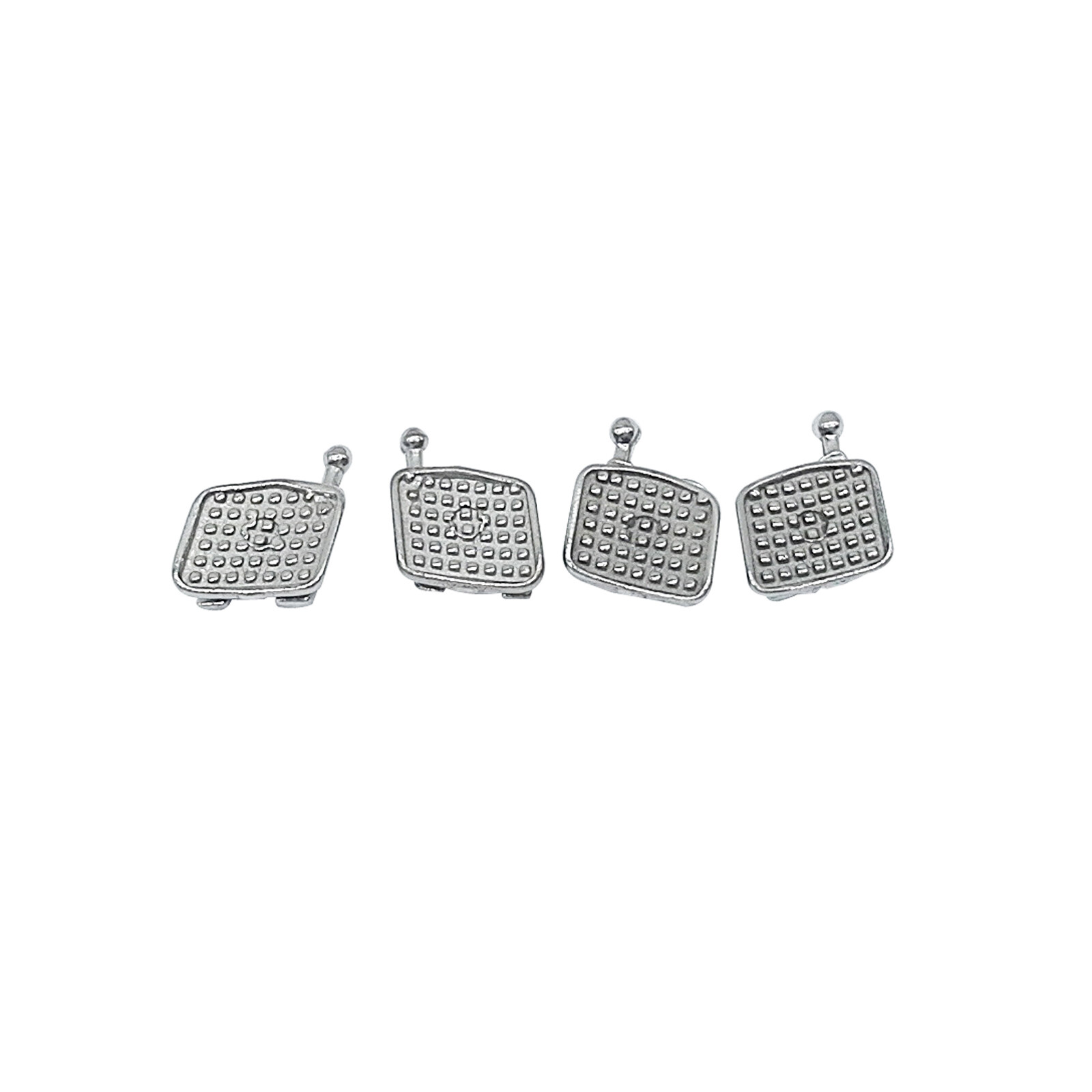 20Pcs PROB Dental Orthodontic Brackets Metal Braces Mini/Standard .022 3/345Hook