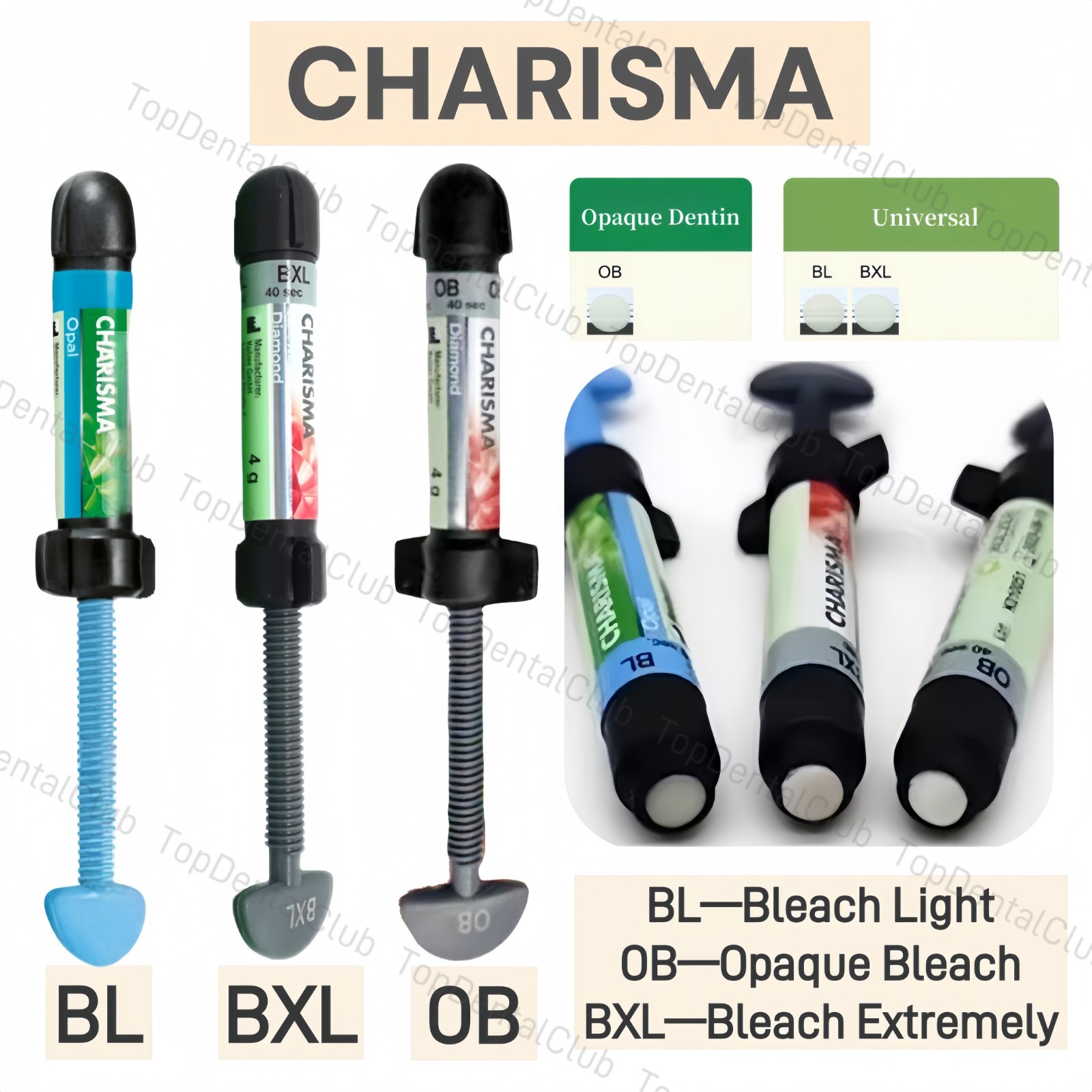 Dental Light Cure Veneer Composite Resin KULZER CHARISMA Diamond Brighte White