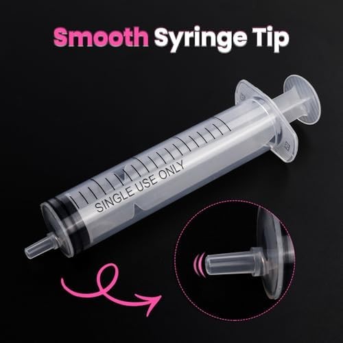 20 PCS 20ml Oral Syringe With Cap, Plastic Syringe without Needle for Medicine D