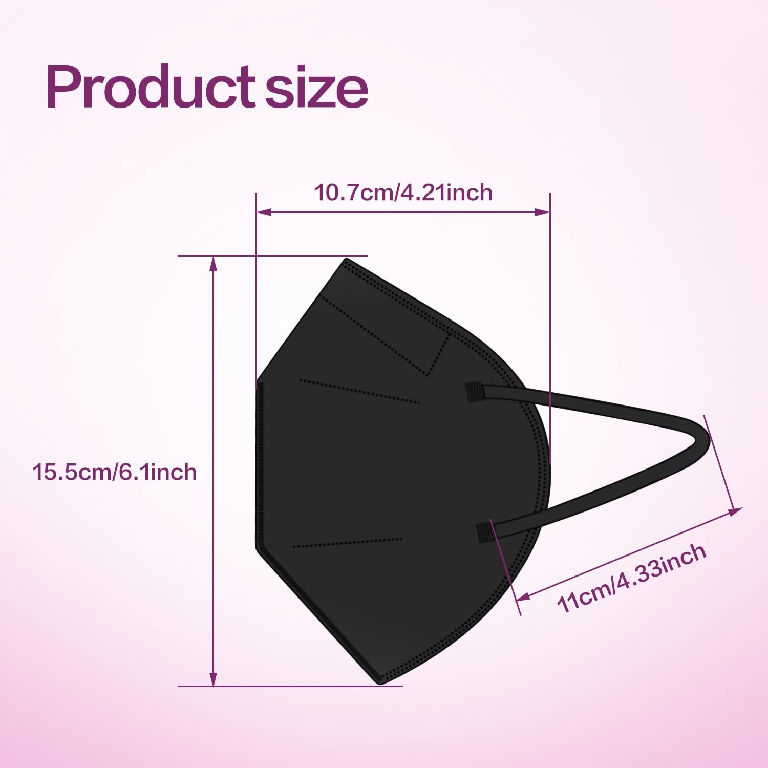 KN95 Face Mask 50 Pack, Disposable Respirator Masks, 5 Layer Design Safety Ma…