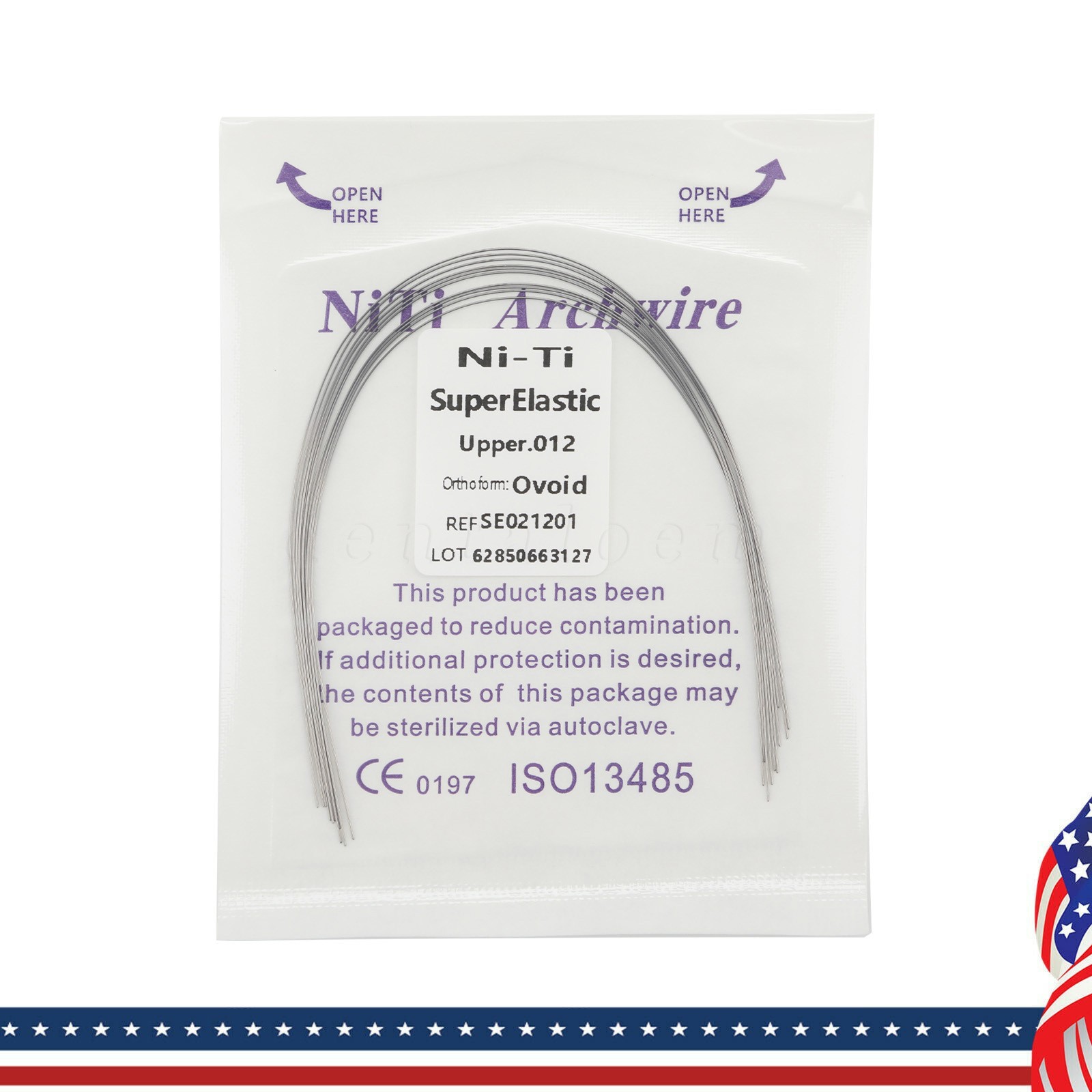 Dental Orthodontic Niti Arch Wire Round Ovoid Upper/Lower/All Sizes Mixed