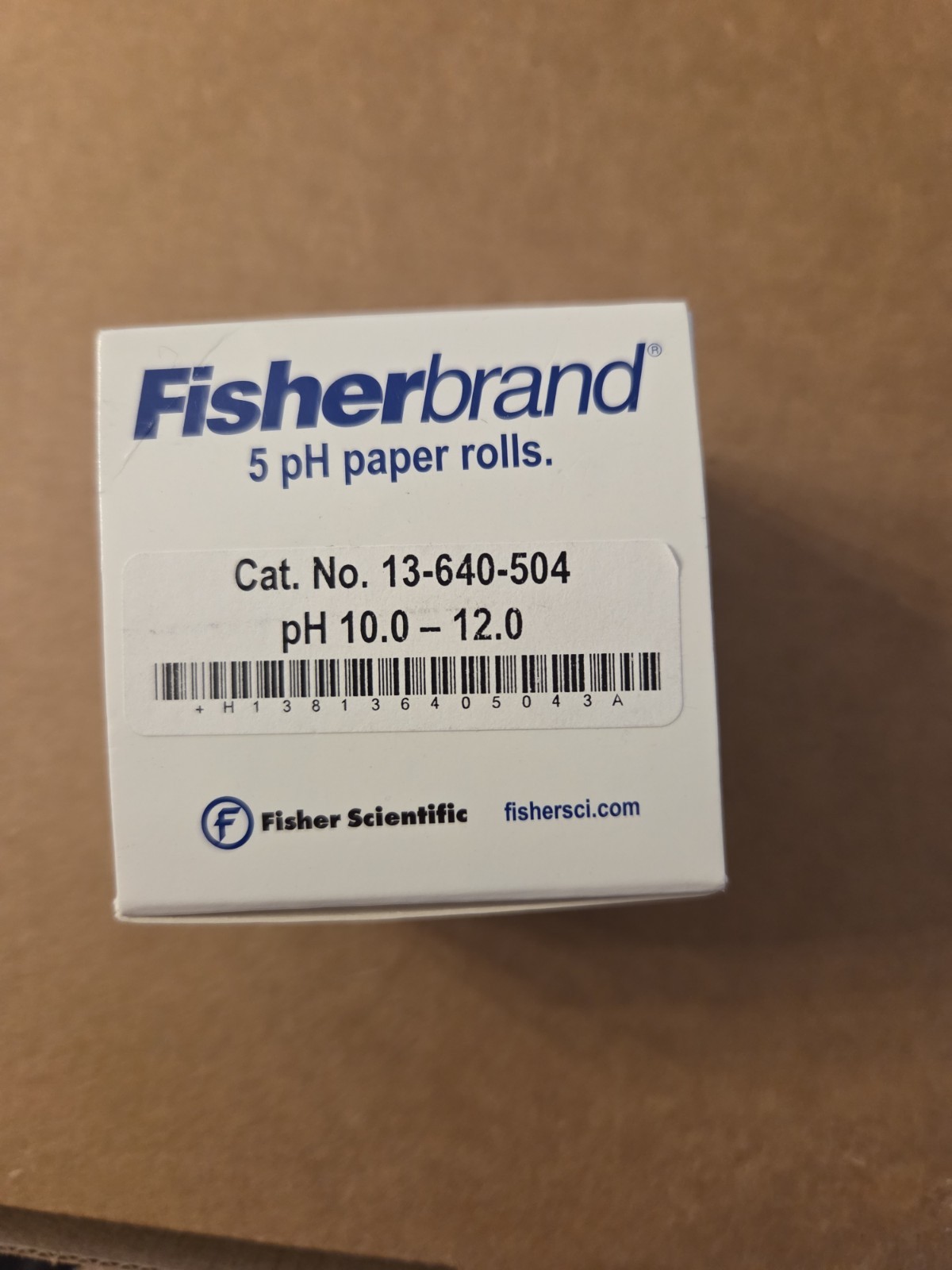 Fisherbrand 5 pH Test Paper Rolls pH 10.0 – 20.0