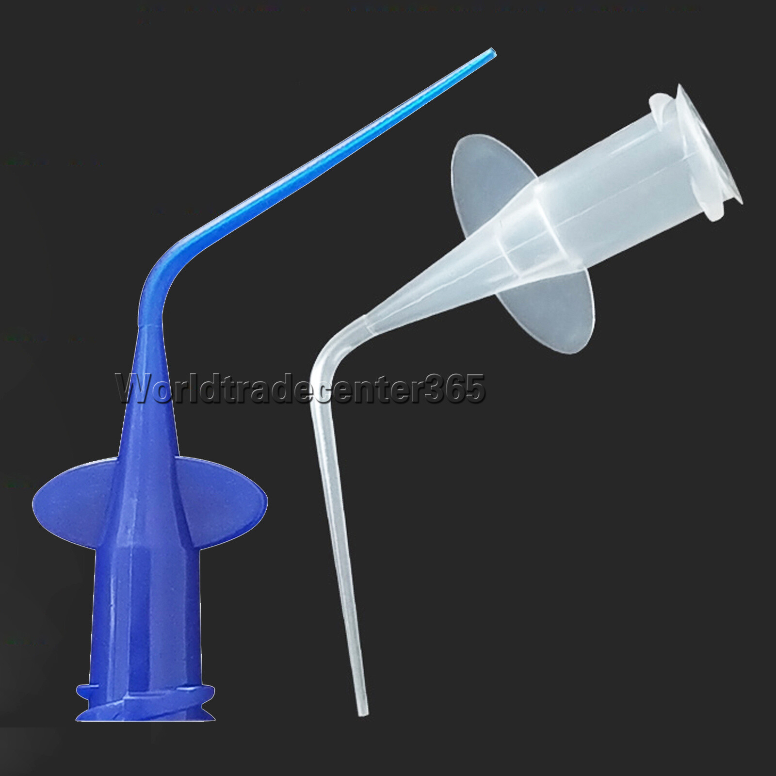 Dental Disposable Syringe Tips Endo Irrigation Flexible Composite Blue Pure