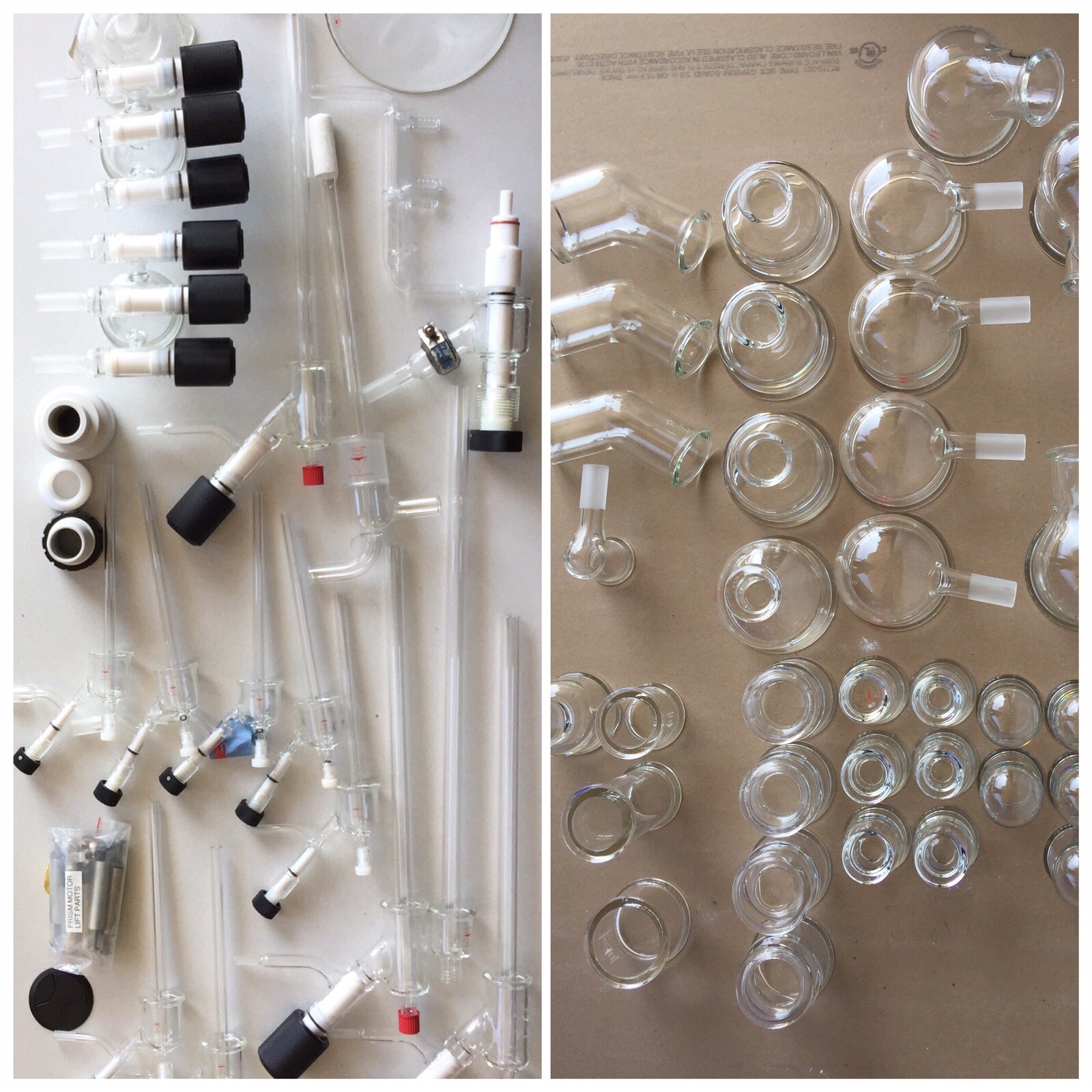 Prism Research Glass/Unknown Brand Lot of Glassware Assorted Sizes/Types