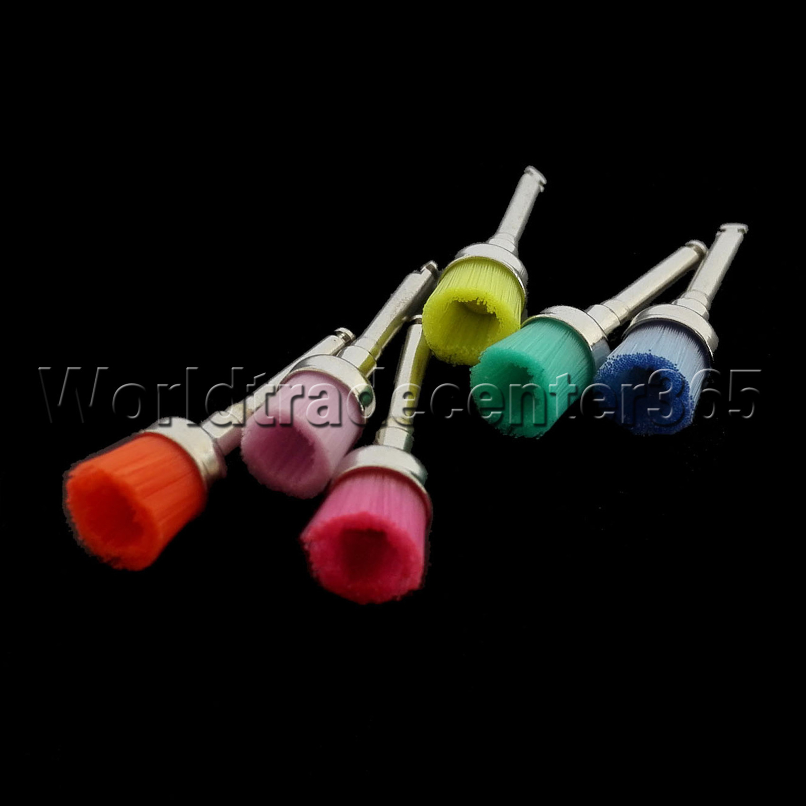 Dental Multi-color Nylon Latch Flat Bowl Buffing Polisher Prophy Cup Bolt Brush