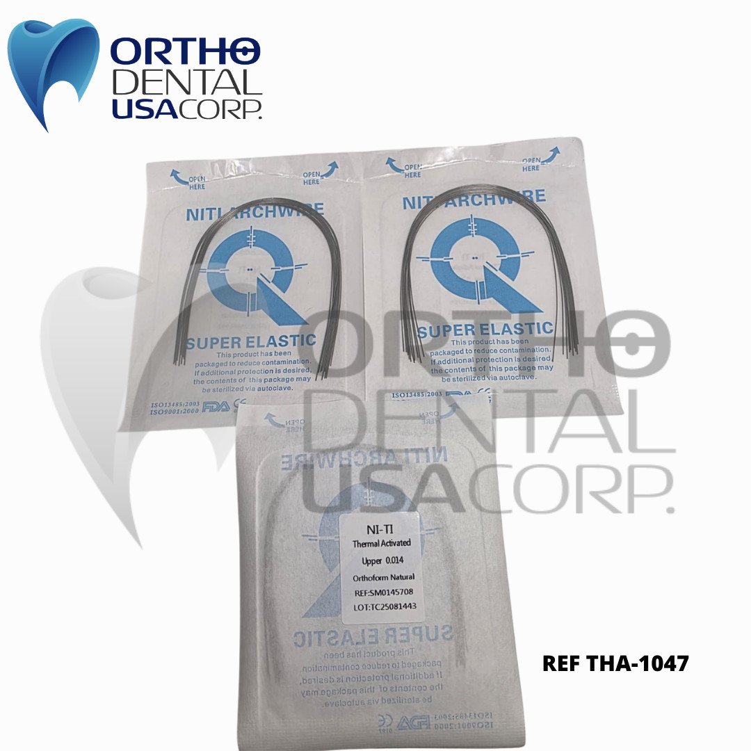 1000 NiTi Arch Wires Thermal Activated Round Natural form sizes 0.012″ to 0.020″