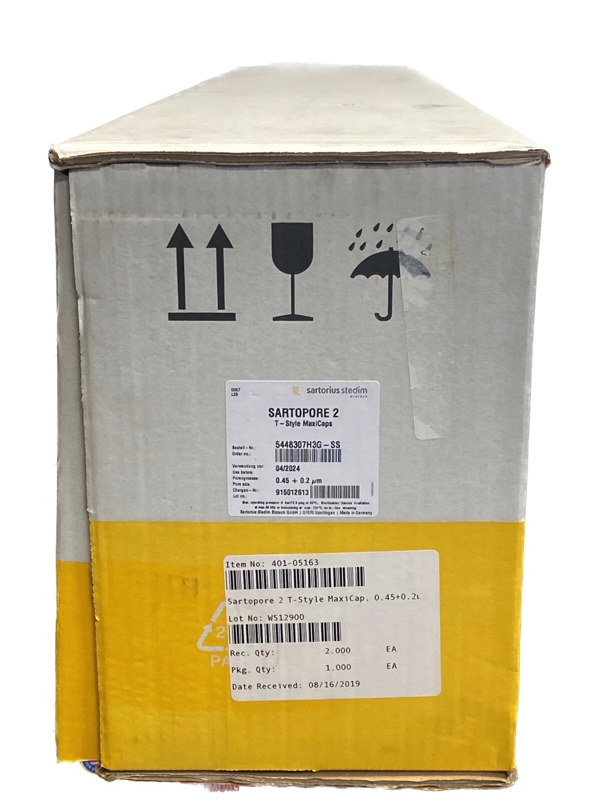 SARTORIUS Sartopore 2 T-Style Maxicap PES Filter 0.45/0.2um 1-1/2″ 5448307H3G-SS