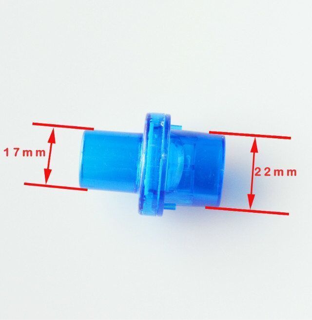 200 pcs 22mm Oxygen Inlet Pocket CPR Mask One-Way Valve Mouthpiece Resuscitator