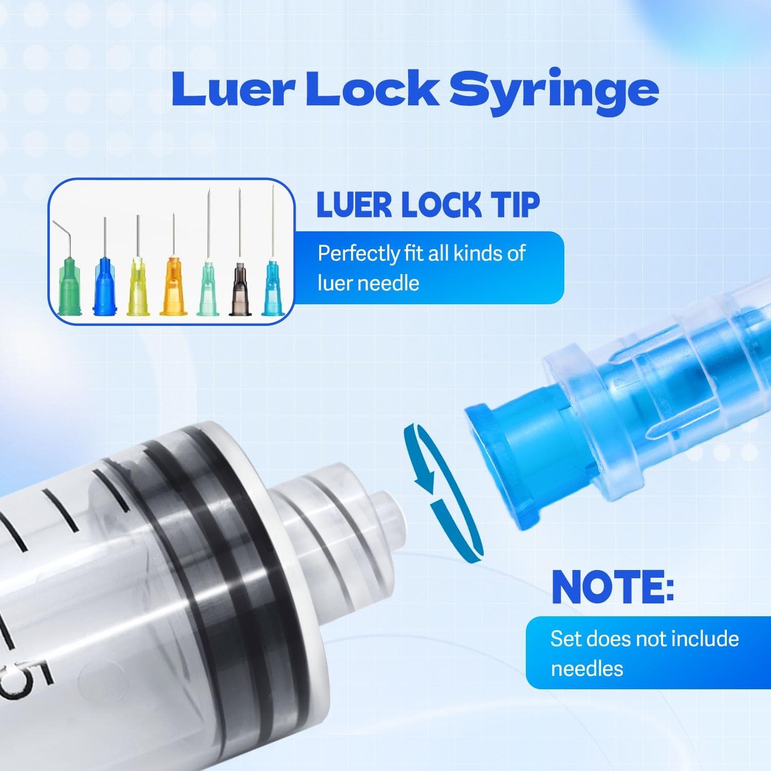 Dynarex 60mL Luer Lock Syringes Without Needle 25/Box