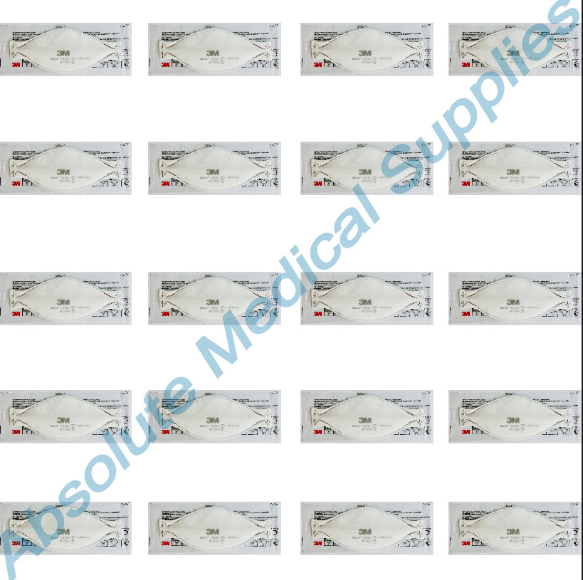 *20-Pack* 3M Aura N95 Protective Disposable Respirator Face Mask White 1870+