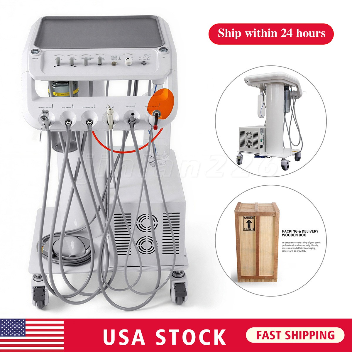 Veterinary Dental Unit Portable Animal Machine Mobile Dental Unit