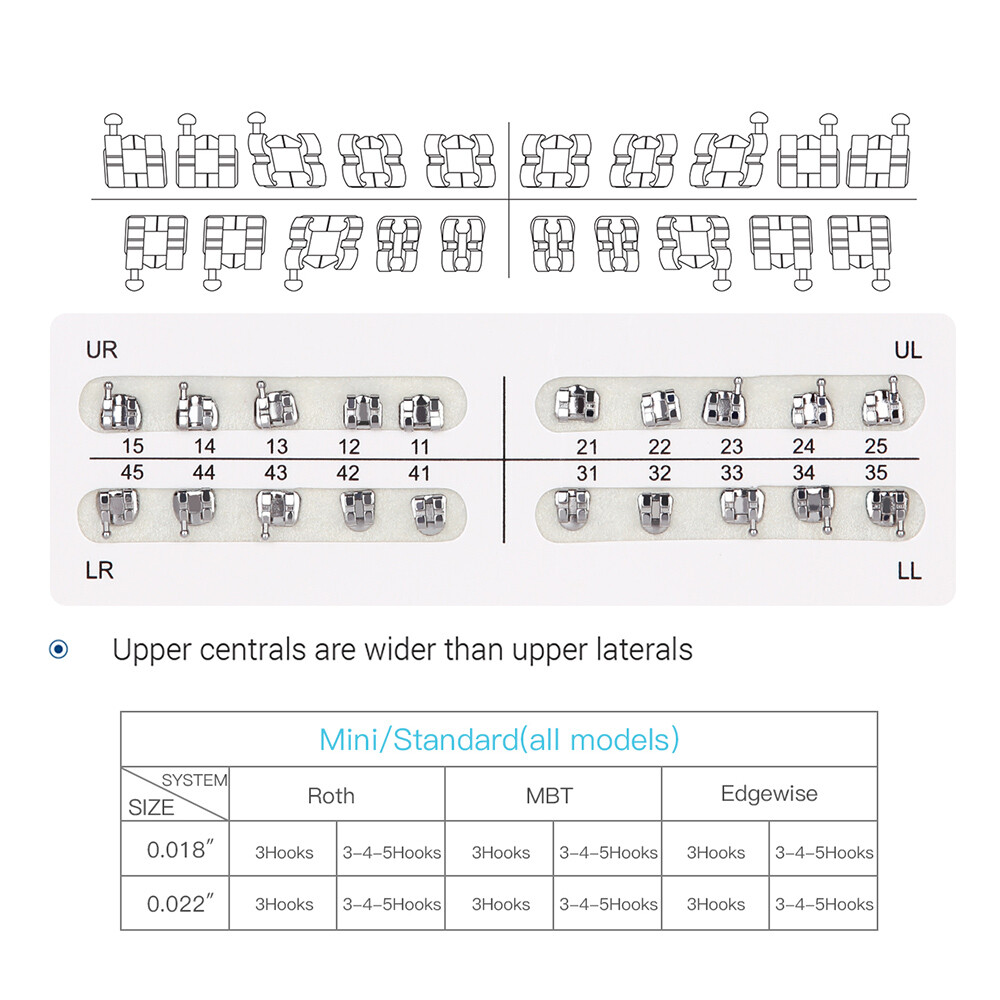 Dental Orthodontic Round Niti Arch Wires Super Elastic / Metal Brackets Braces