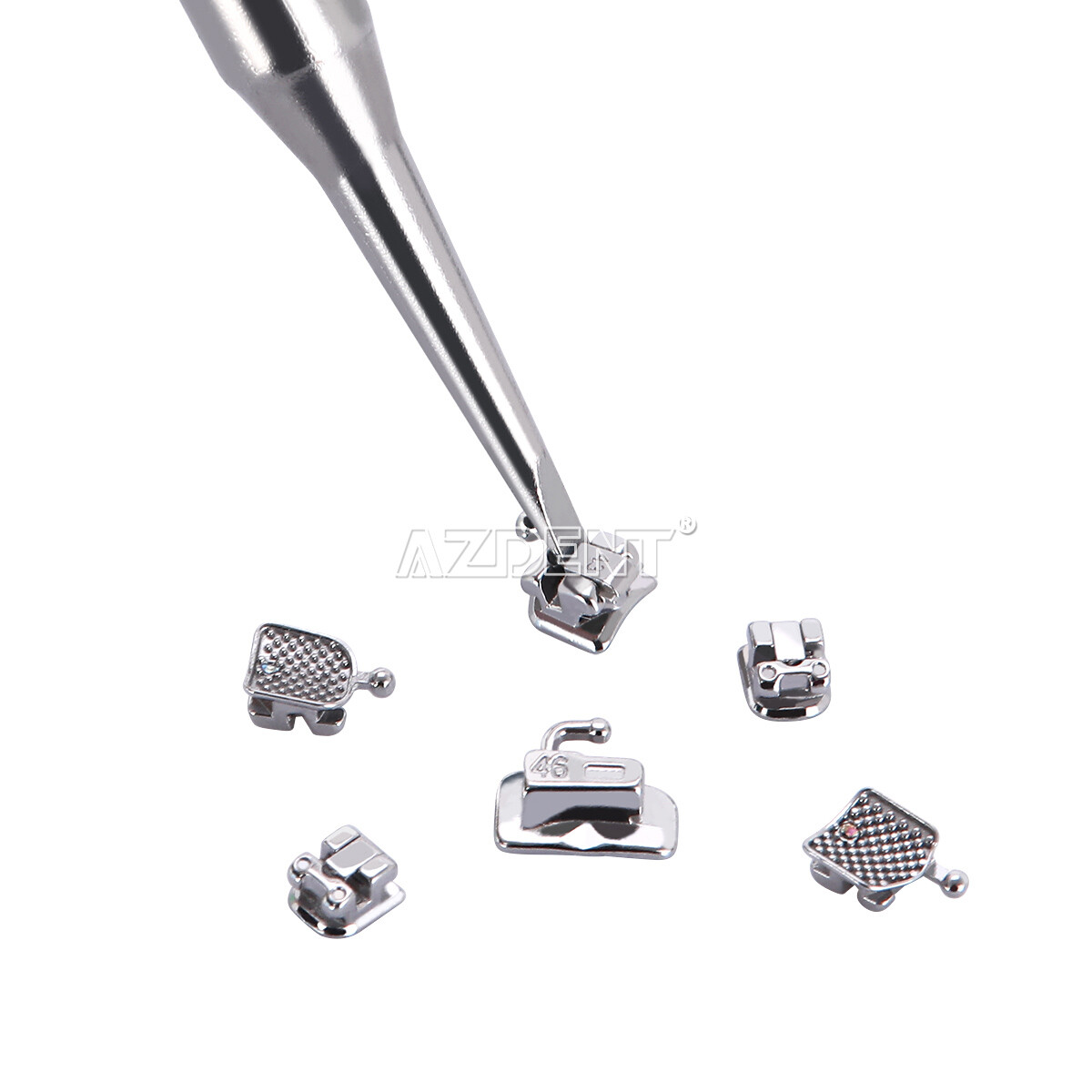 AZDENT Dental Orthodontic Self-Ligating Brackets Braces Roth/MBT .022 Hook 3 4 5