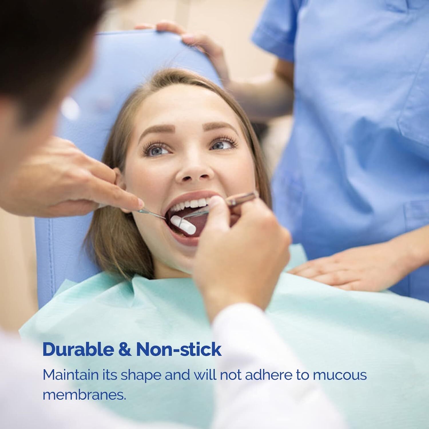 JMU Dental Cotton Rolls Mouth Nosebleed Plug Non-Sterile 1-1/2″ x 3/8″, 1″ x3/8″