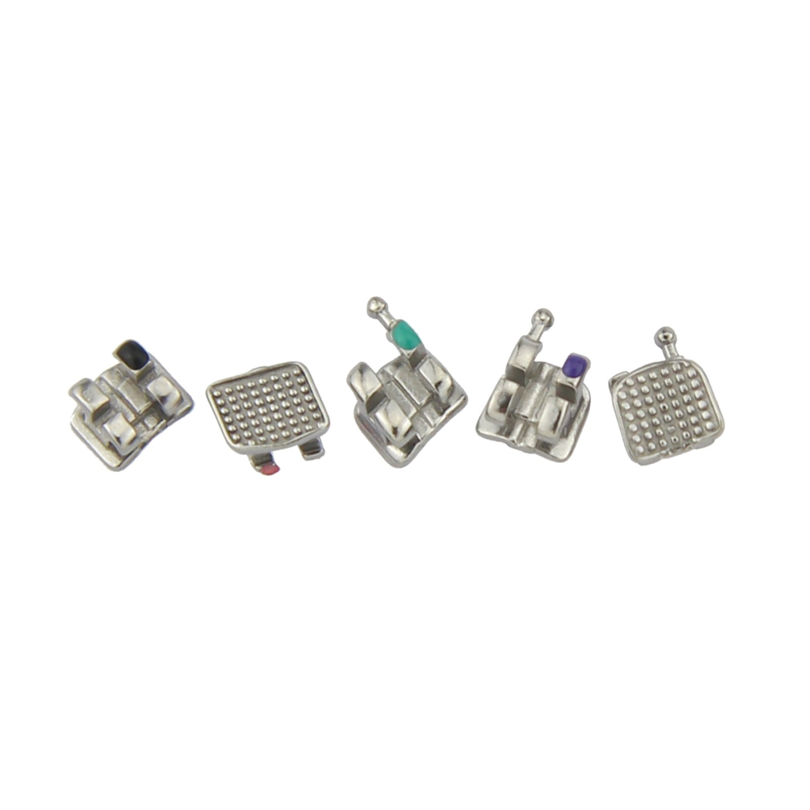 Orthodontic Dental Brackets Brace Mini Roth MBT 018 022 Slot 345 Hooks Metal MIM