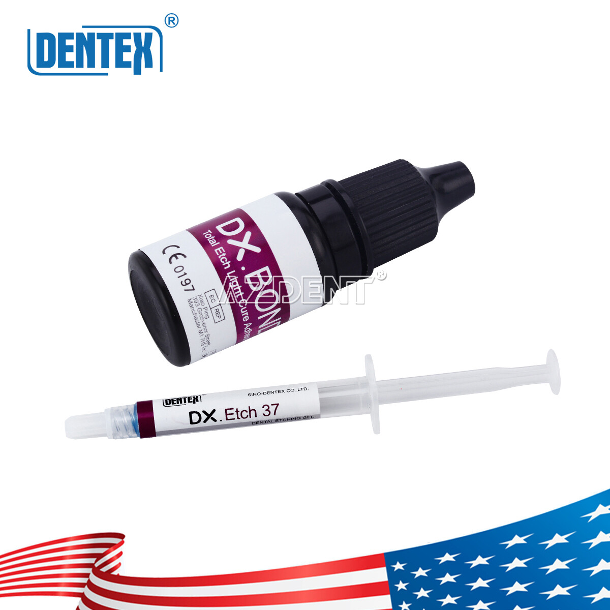 Dental Light Cure Composite Resin Etching Adhesive Kit/ LED Curing Light Lamp