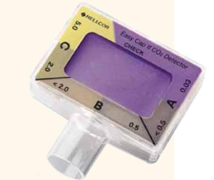 EasyCap II Nellcor Adult Colorimetric CO2 Detector Patient+15 KG EndotrachTube 6