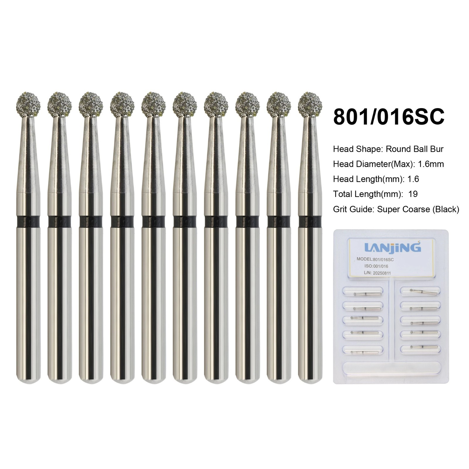 Dental Round Diamond Bur FG Pear Round End Taper Football Egg Barrel High Speed