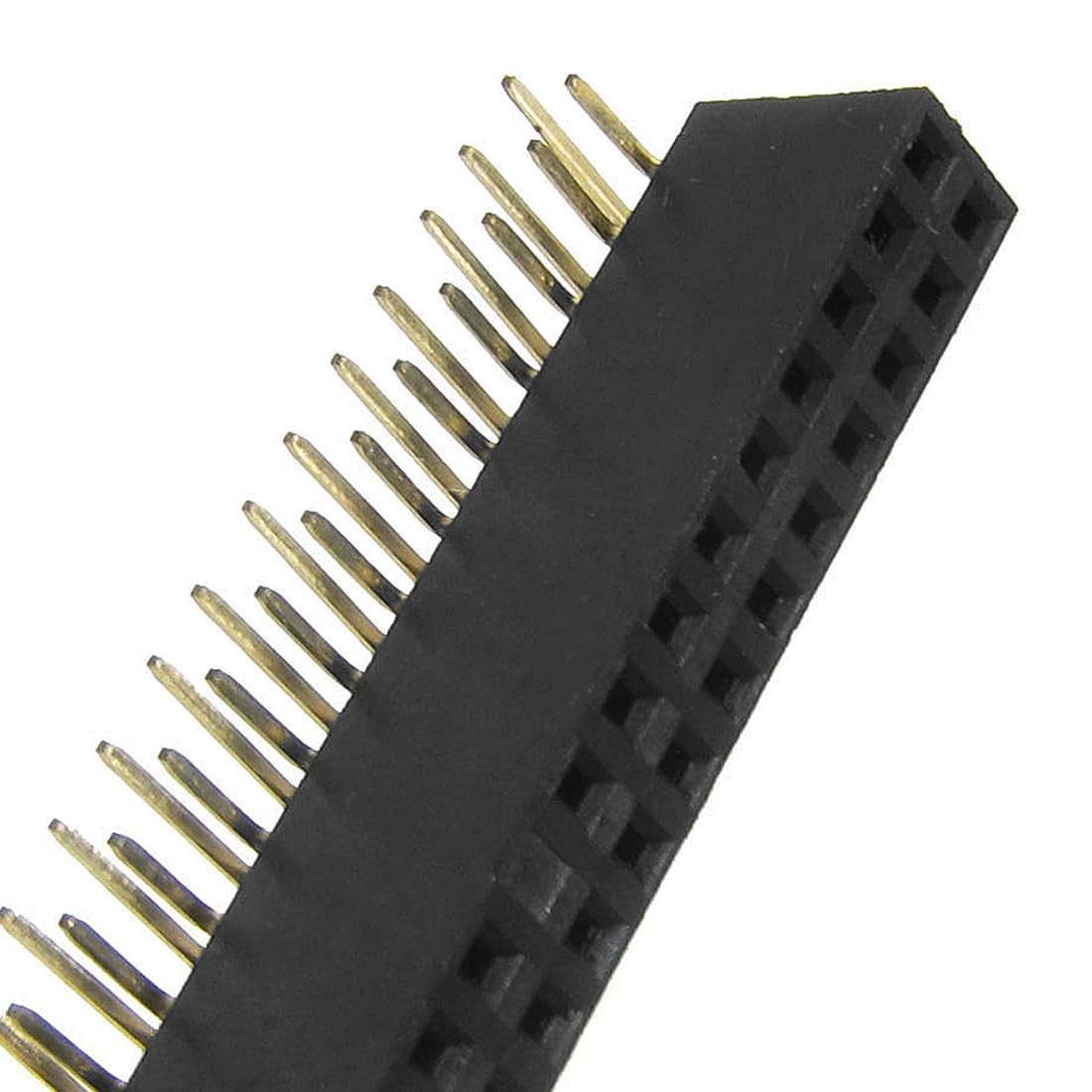 uxcell 10 Pcs 2×20 Pin 2.54mm Pitch Dual Row Right Angle Female Headers
