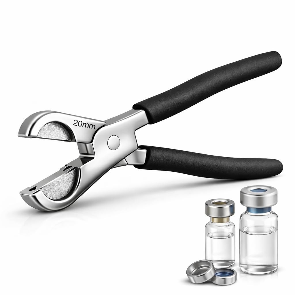 Vial Opener decapper – Stainless Steel Crimp Cap Remover for 13mm and…