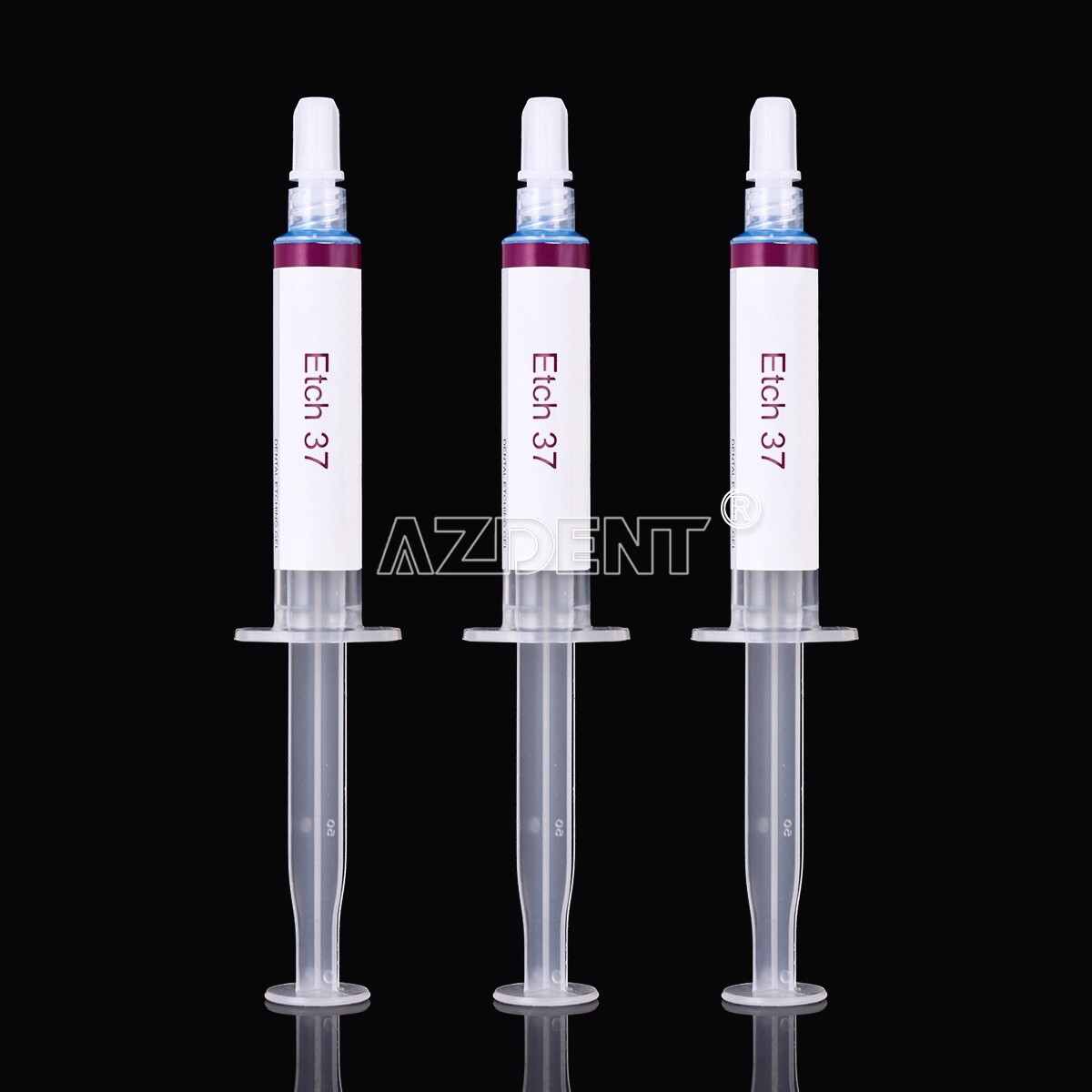 10Pcs Dental 37% Gel de Grabador de Ácido Fosfóric Compuesto F Esmalte y dentina