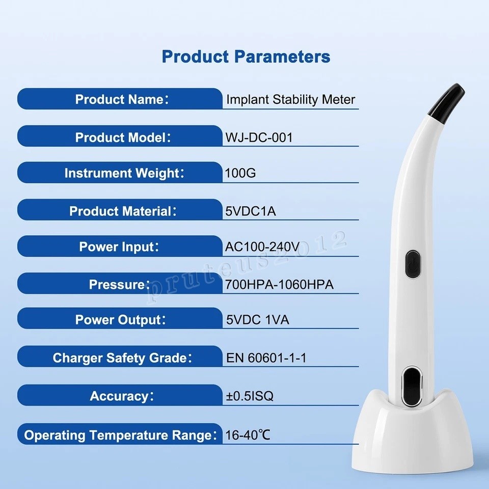 SKYSEA Dental Monitor ISQ Osseointegration RFA Inplant Stability Test Unit US