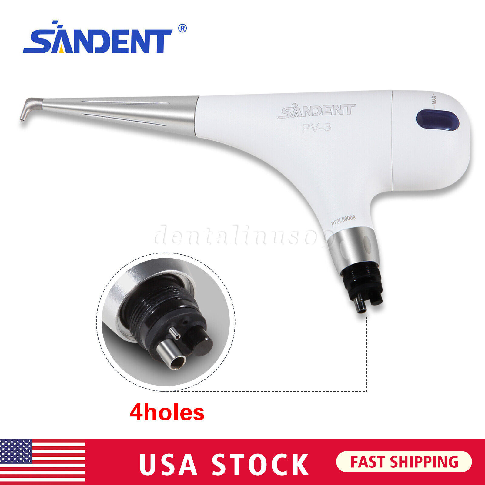 USA Dental Air Flow Teeth Polishing Polisher Handpiece Hygiene Prophy Jet 4 Hole