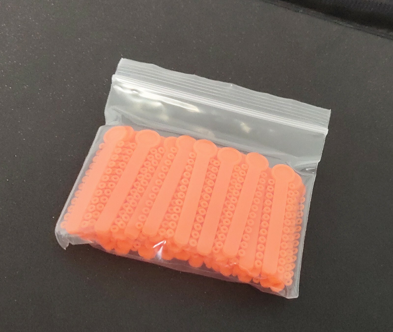 1 Pack Orange Color Elastic Ligature Ties Rubber Bands O Rings 1008Pcs/Pack