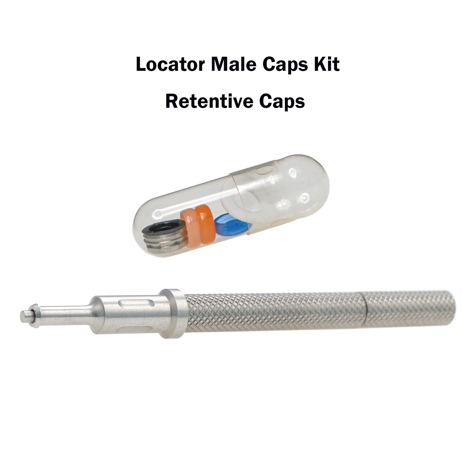 US Universal Dental Retention Caps Insertion Extraction Remove Locator Core Tool