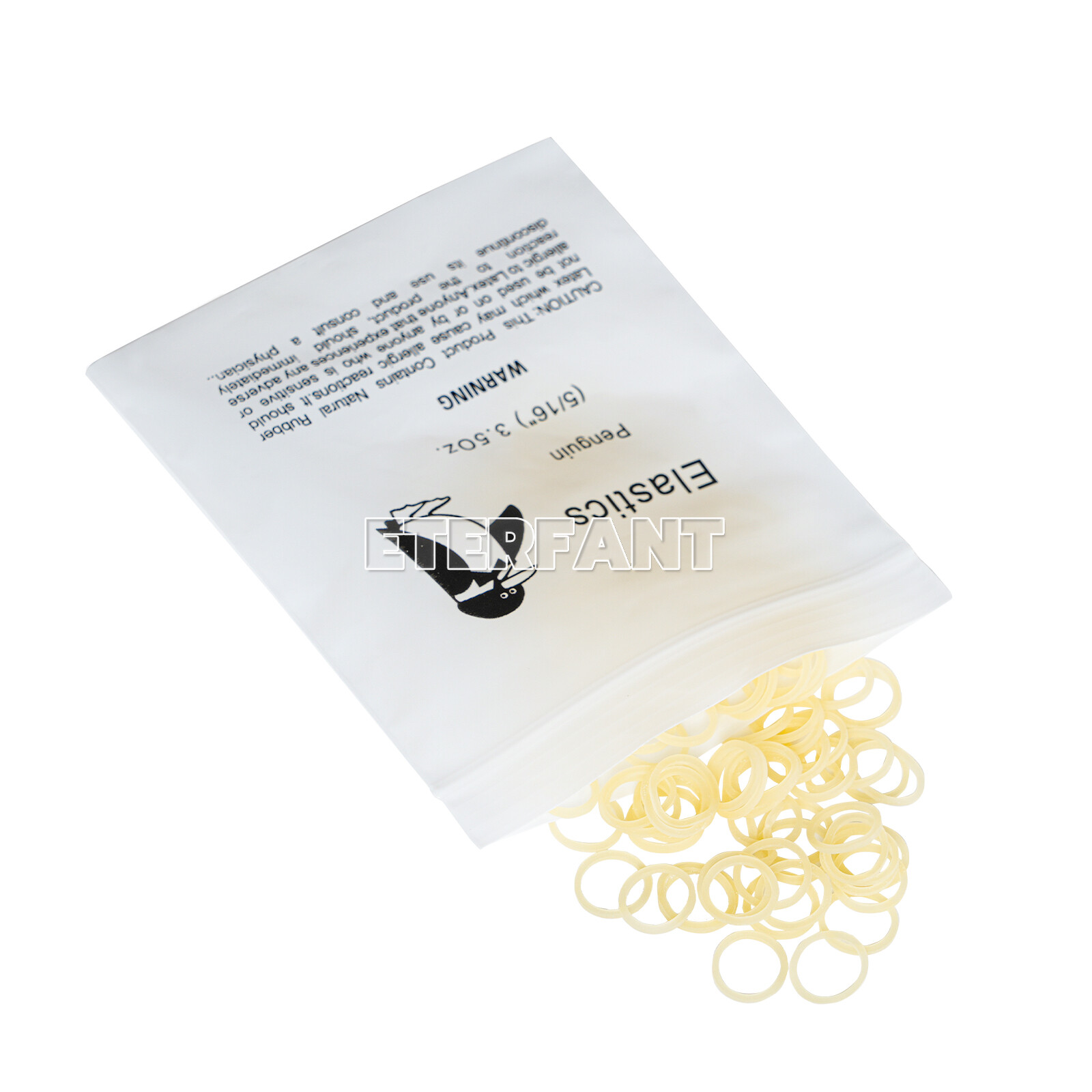 2xETERFANT Dental Ortho Elastics Rubber Bands Latex Braces 3.5oz 1/8(Chipmunk)