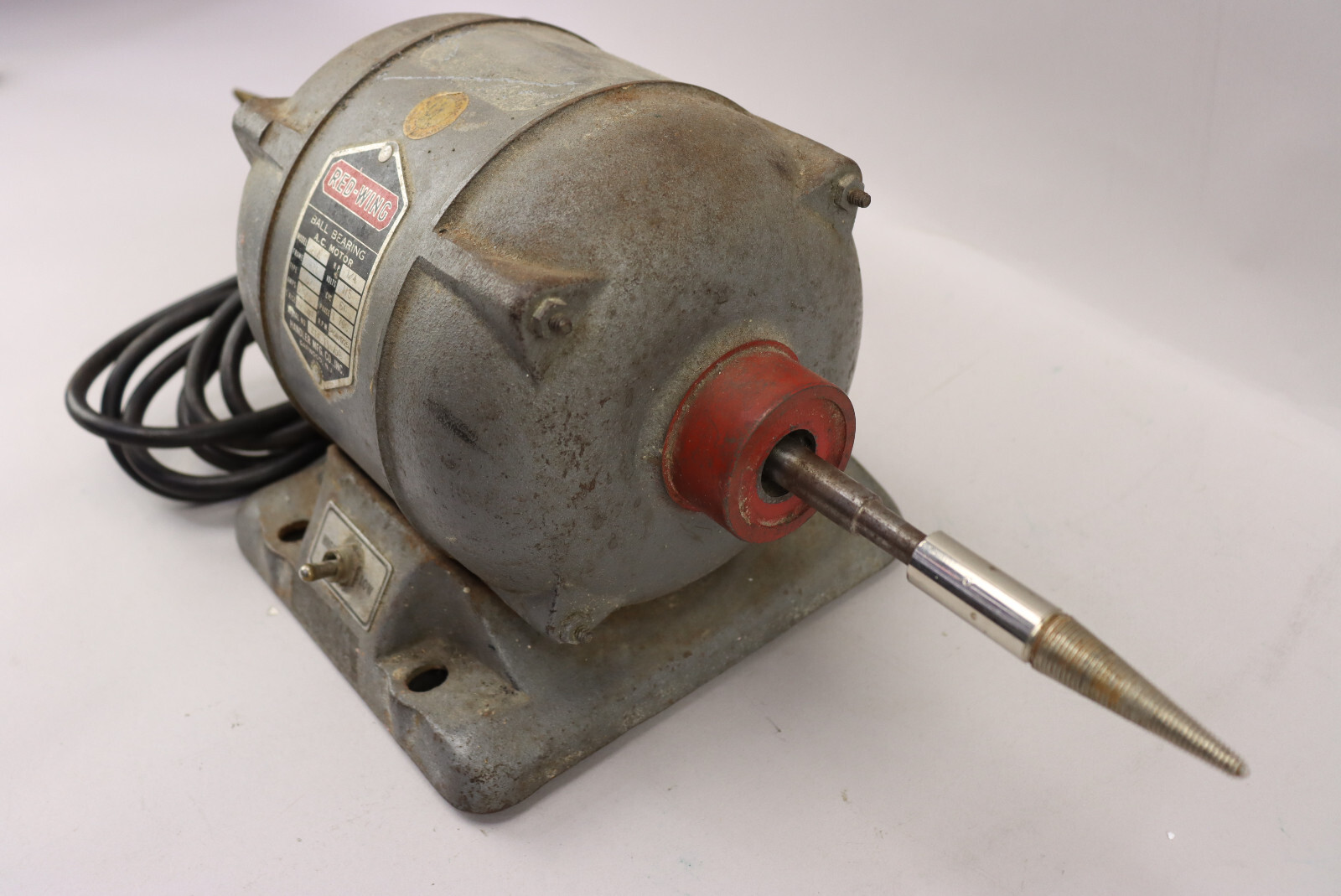 Red Wing 26A 1/4 HP Dental Jewelry Lathe Polisher Ball Bearing Tested & Working