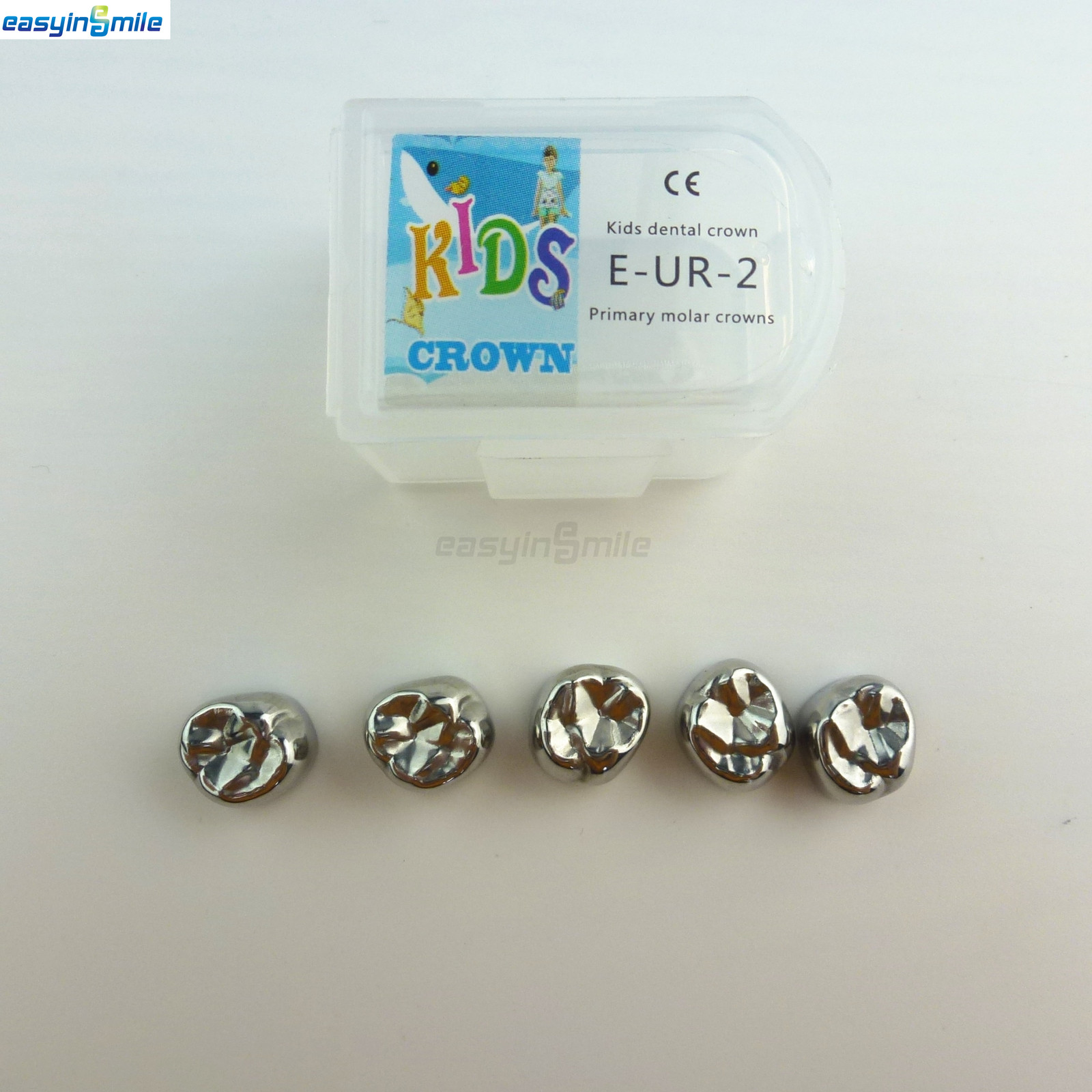 Dental Crowns Pedo kids Deciduous stainless Steel Pre-Formed 5PCS/BOX DUR2/EUR7