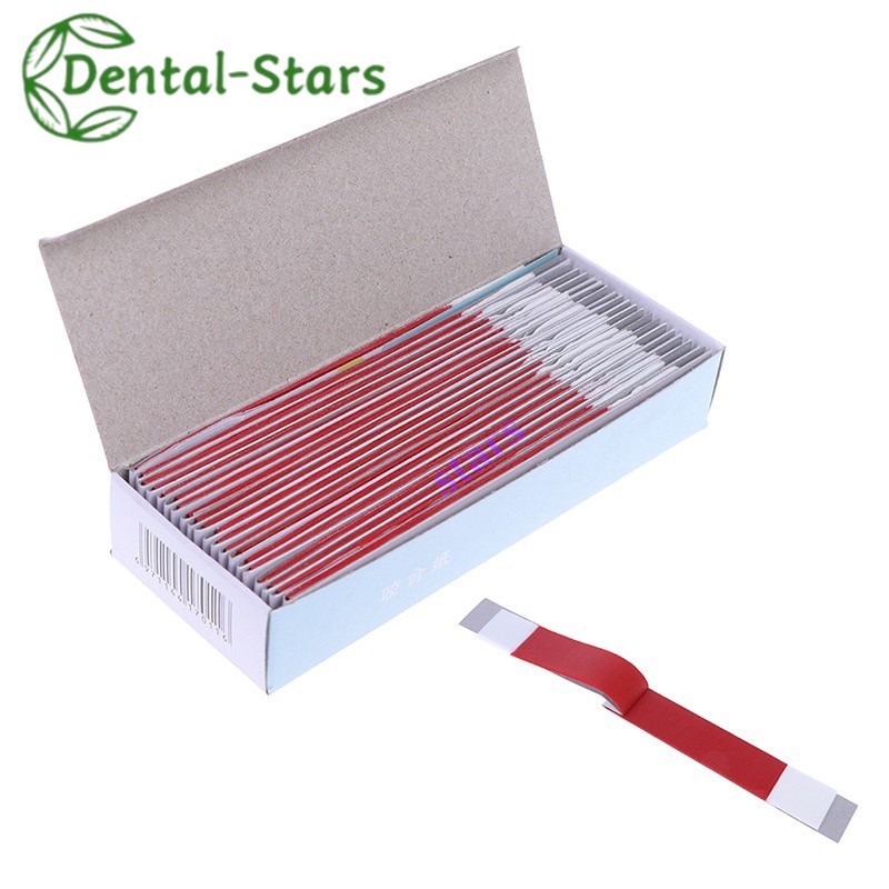 200 Sheets Dental Articulating Papers Double Sided Strips Teeth Care Red/Blue