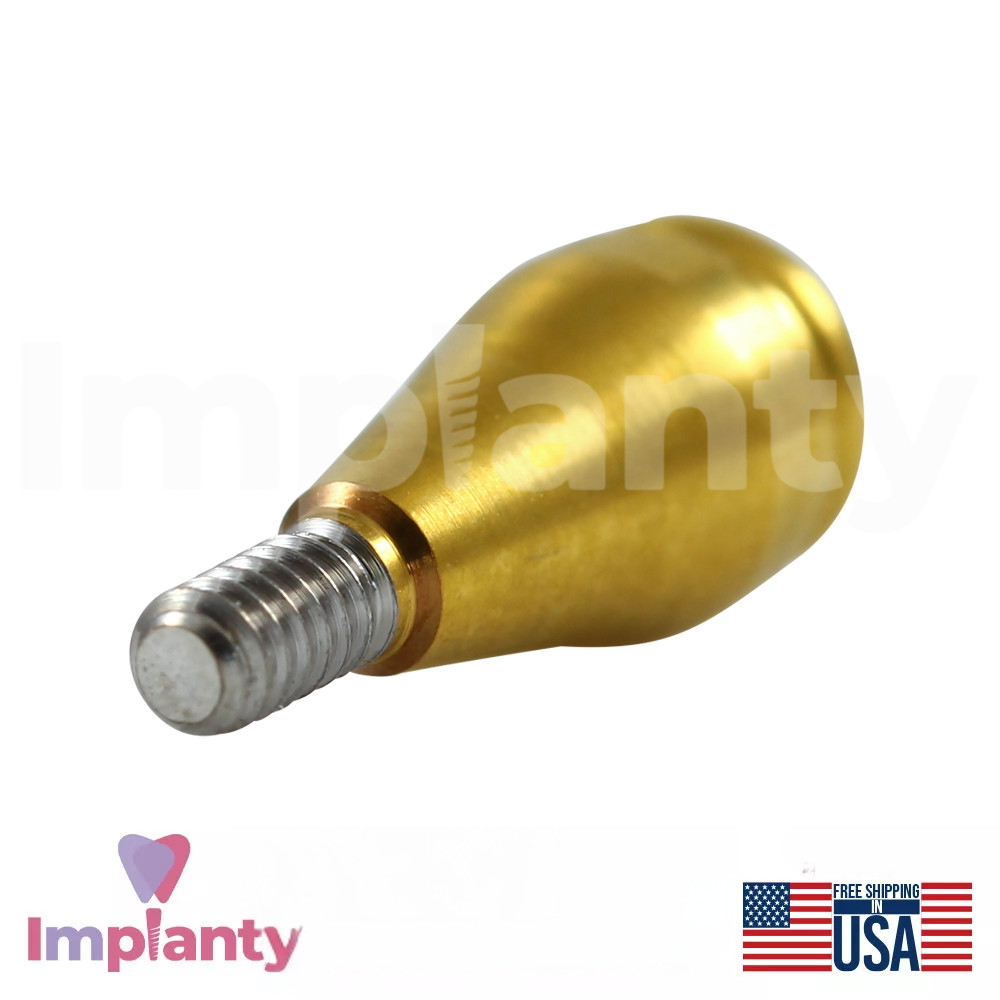 5x Dental Straight Lock Attachment Extra Soft Silicone Set Conical NP 2.25mm